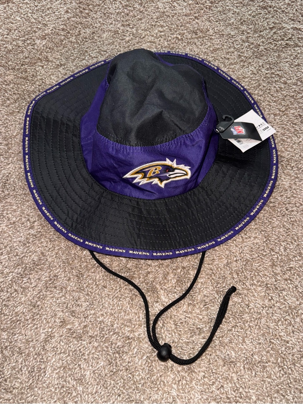NFL Baltimore Ravens Purple & Black Bucket Hat- New
